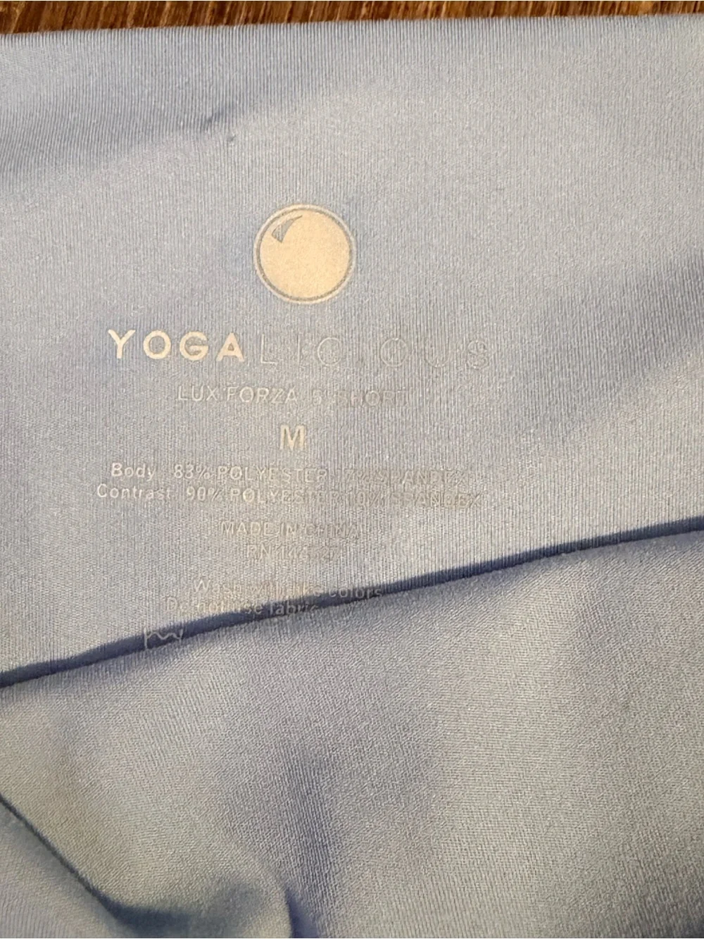 Yogalicious- Light Blue Biker Shorts